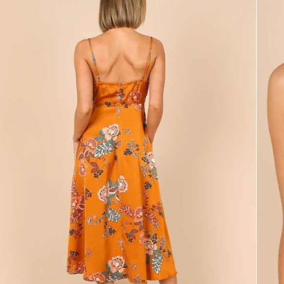 Petal & Pup Alejandra Cowl Neck Midi Dress Size M - Picture 2 of 5